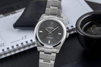 Thumbnail von Rolex Oyster Perpetual 39 Grey Dial Automatik Ref. 114300 B&P 2015