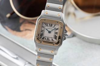 Thumbnail von Cartier Santos Galbée Lady Stahl / Gold Ref. W20012C4 1567 B&P 2001
