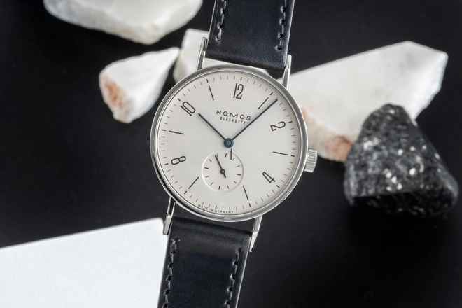  NOMOS Tangente Glashütte Tangente Edelstahl Handaufzug Herrenuhr Ref. 101 Box & Papiere 