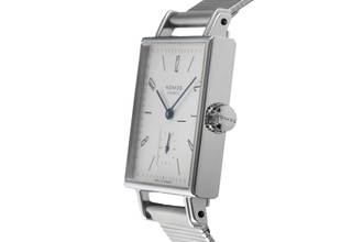 Thumbnail von NOMOS Tetra Edelstahl Handaufzug Herrenuhr Ref. 408 Box & Papiere 2016