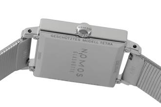 Thumbnail von NOMOS Tetra Edelstahl Handaufzug Herrenuhr Ref. 408 Box & Papiere 2016