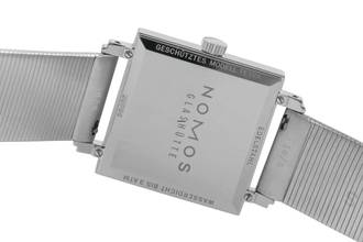 Thumbnail von NOMOS Tetra Edelstahl Handaufzug Herrenuhr Ref. 408 Box & Papiere 2016