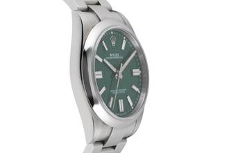 Thumbnail von Rolex Oyster Perpetual 41 Green Dial Stahl Automatik Ref: 124300 B&P 2024