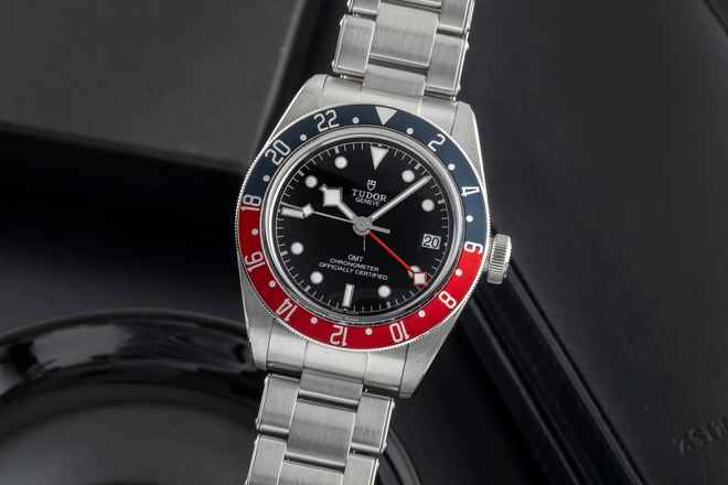  Tudor Black Bay GMT Edelstahl Automatik Herrenuhr Ref. 79830RB-0001 B&P 