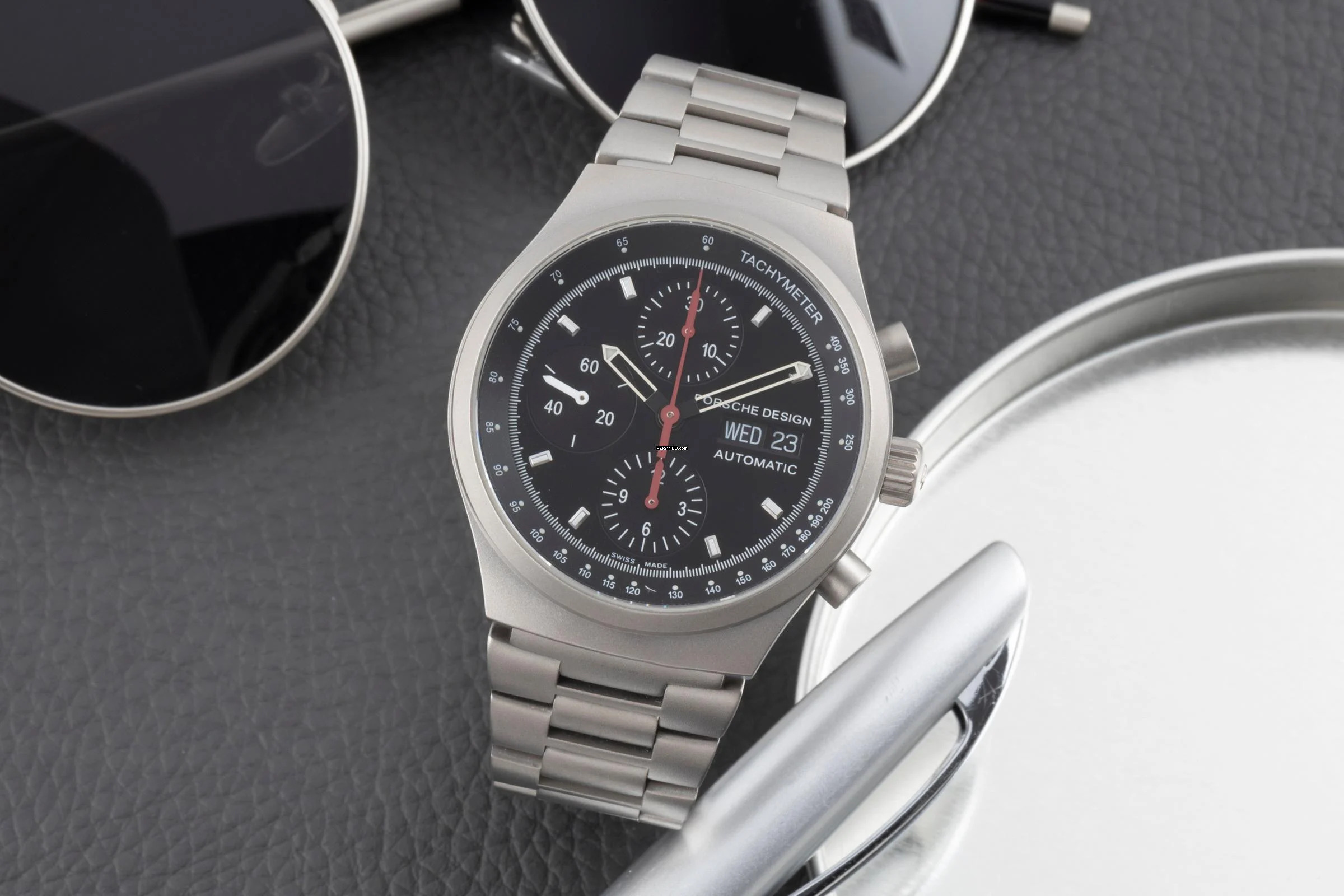 Thumbnail von Porsche Design by Eterna Day-Date Chronograph Automatik Titan Ref. 674.6625.10