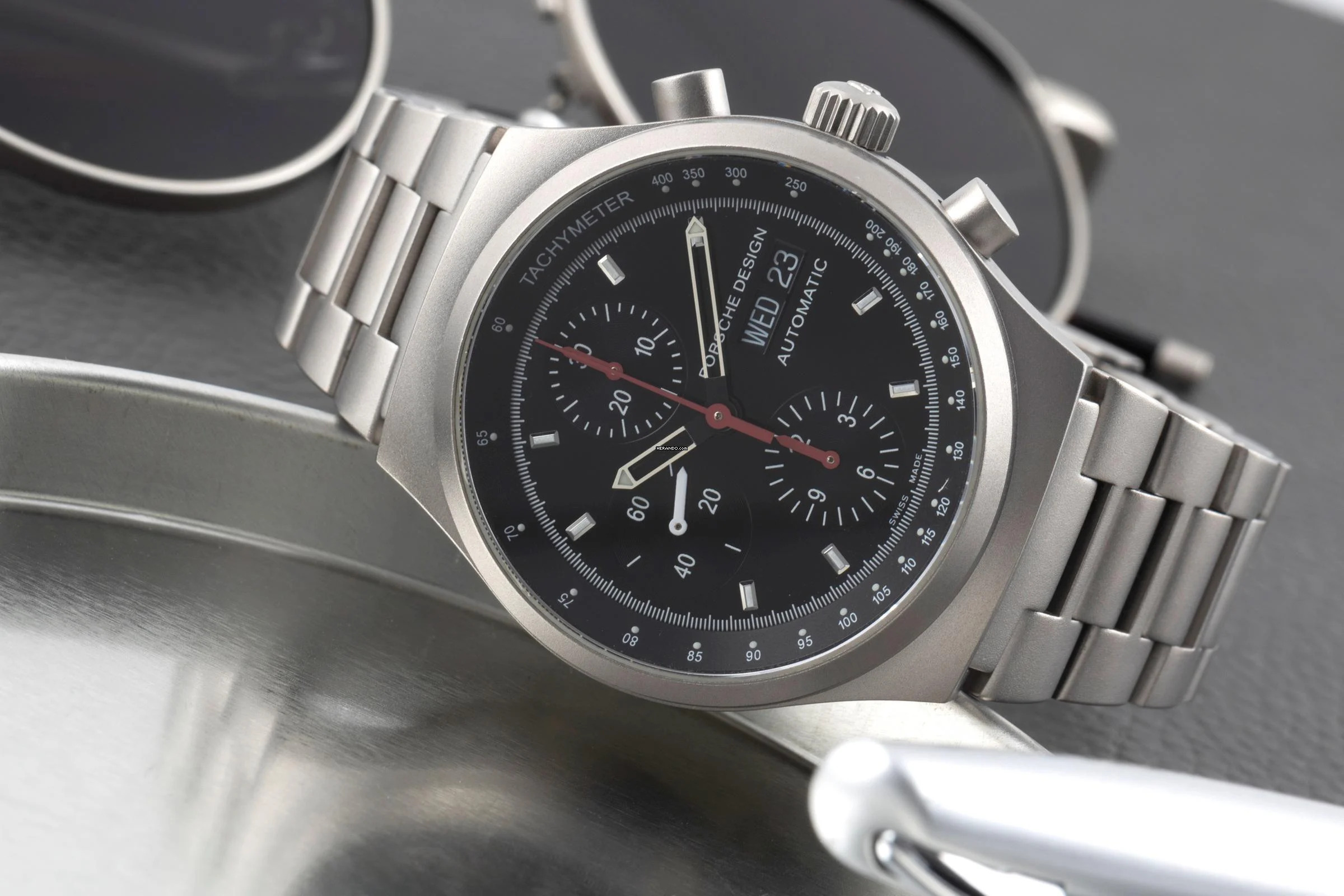 Thumbnail von Porsche Design by Eterna Day-Date Chronograph Automatik Titan Ref. 674.6625.10