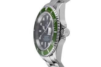 Thumbnail von Rolex Submariner Date Kermit Flat Four Automatik Herrenuhr Ref. 16610T F-Serie