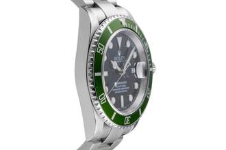 Thumbnail von Rolex Submariner Date Kermit Flat Four Automatik Herrenuhr Ref. 16610T F-Serie
