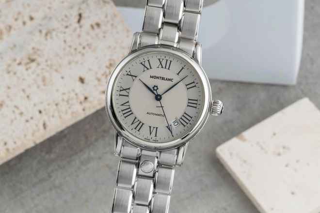  Montblanc Star Meisterstück Star Date 36mm Edelstahl Automatik Herrenuhr Ref. 7042 