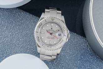 Thumbnail von Rolex Yacht-Master 35 Oyster Stahl / Platin Medium Size Ref 168622 Z-Serie