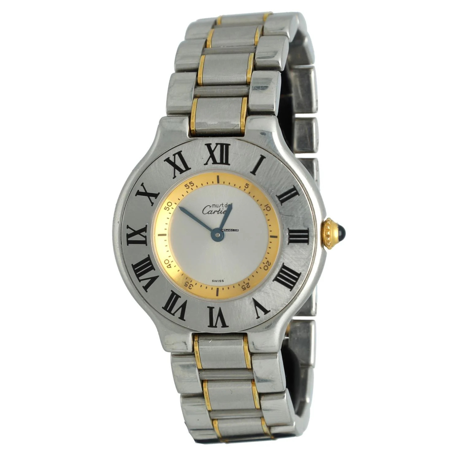  Cartier 21 Must de Cartier Gold Steel 