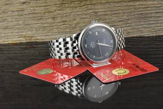 Thumbnail von Omega De Ville Prestige Co-Axial 39.5MM Vintage Blue Automatik B&P