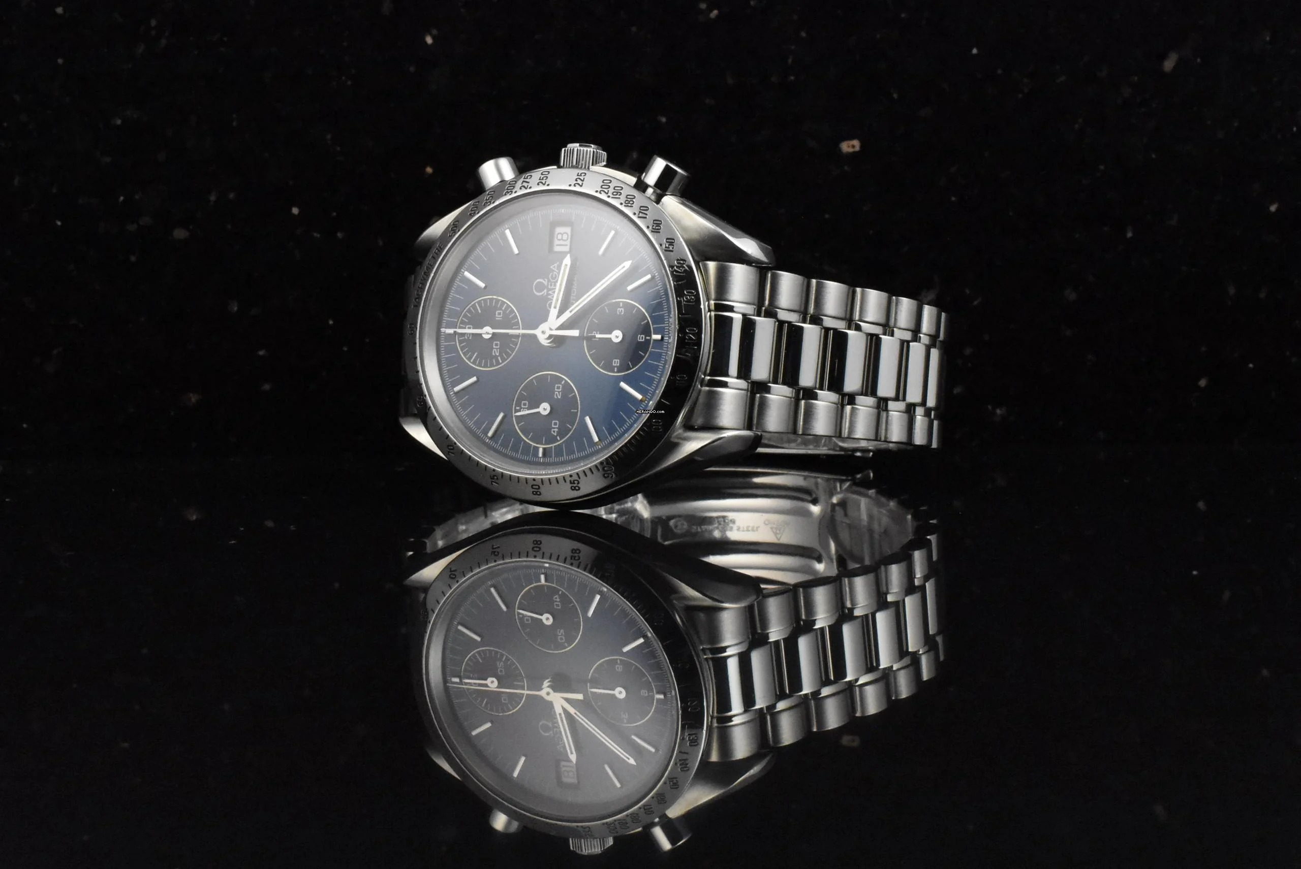 Thumbnail von Omega Speedmaster Date 39 Automatic 35118000 Blue Dial Vintage 1994