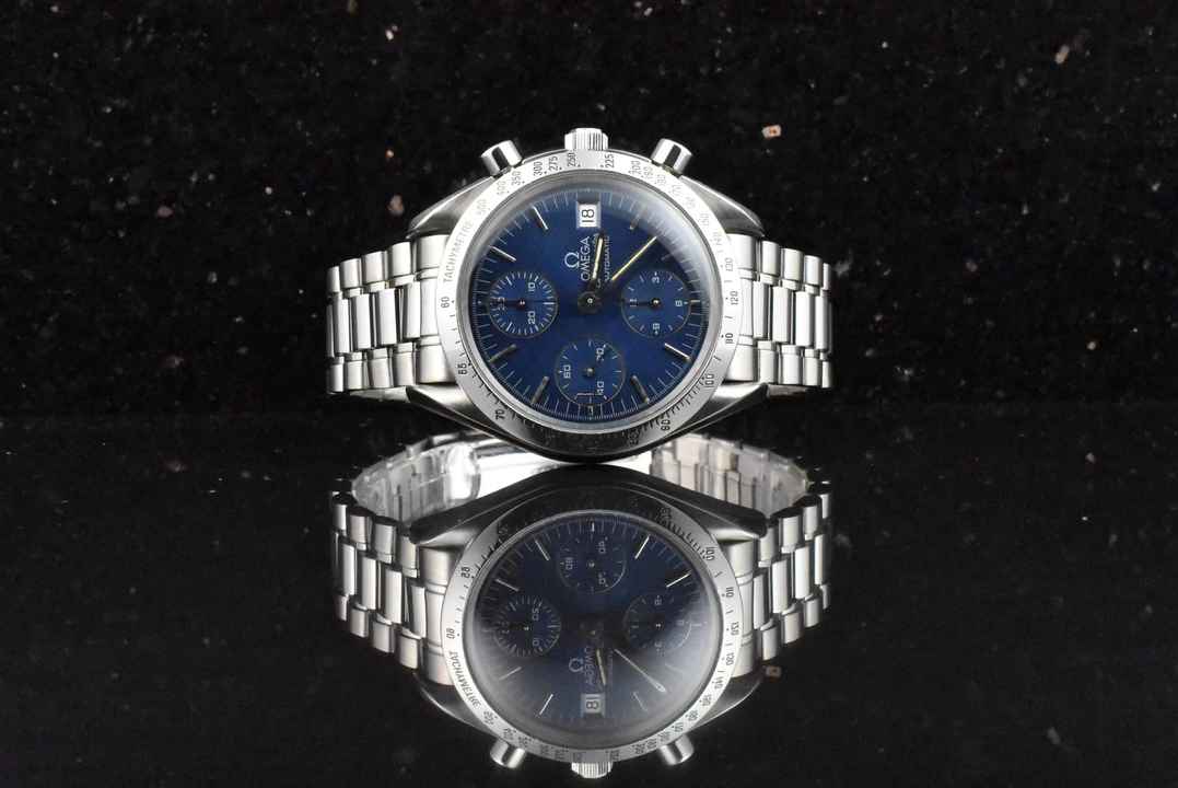  Omega Speedmaster Date 39 Automatic 35118000 Blue Dial Vintage 1994 