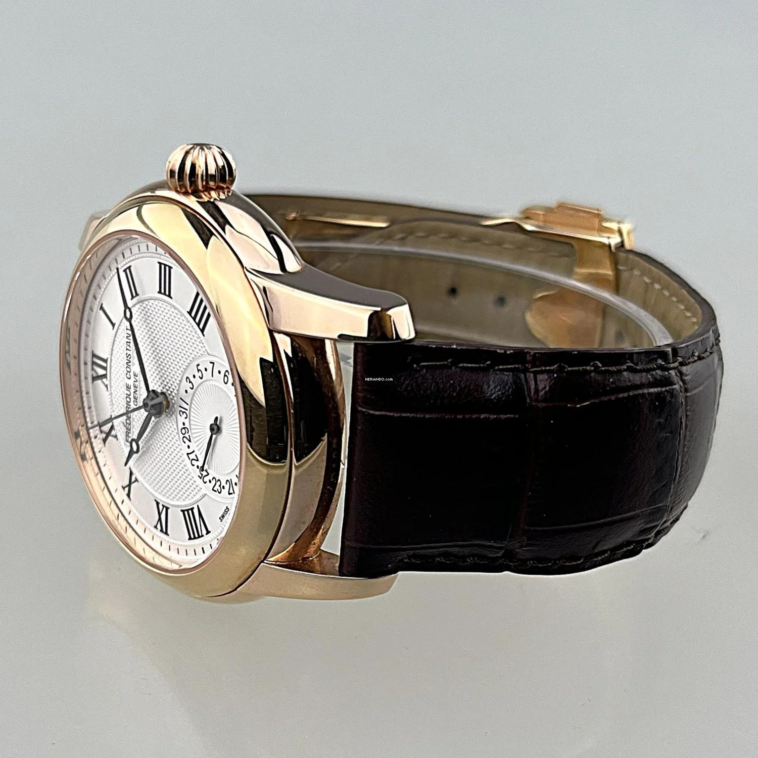 Thumbnail von Frederique Constant Manufacture Classic Automatic Pattern Dial Edelstahlgehäuse Roségod plattiert mit Originalbox