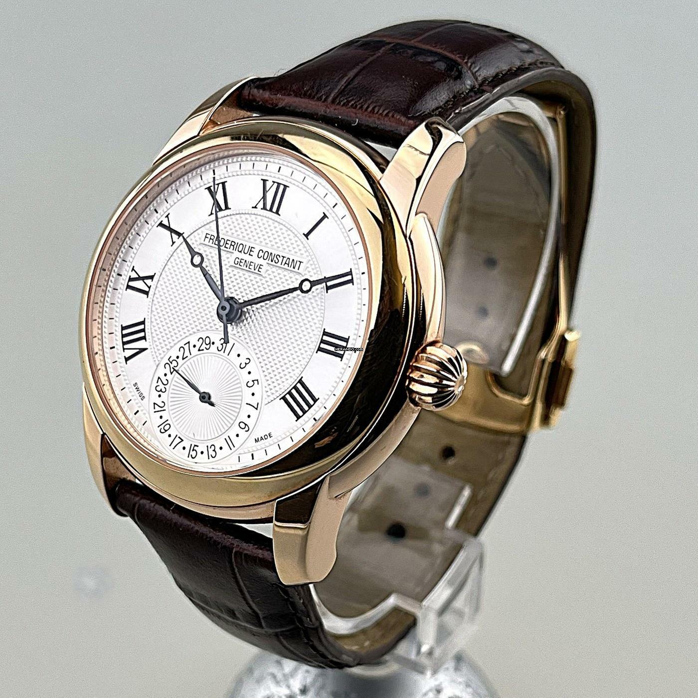 Thumbnail von Frederique Constant Manufacture Classic Automatic Pattern Dial Edelstahlgehäuse Roségod plattiert mit Originalbox