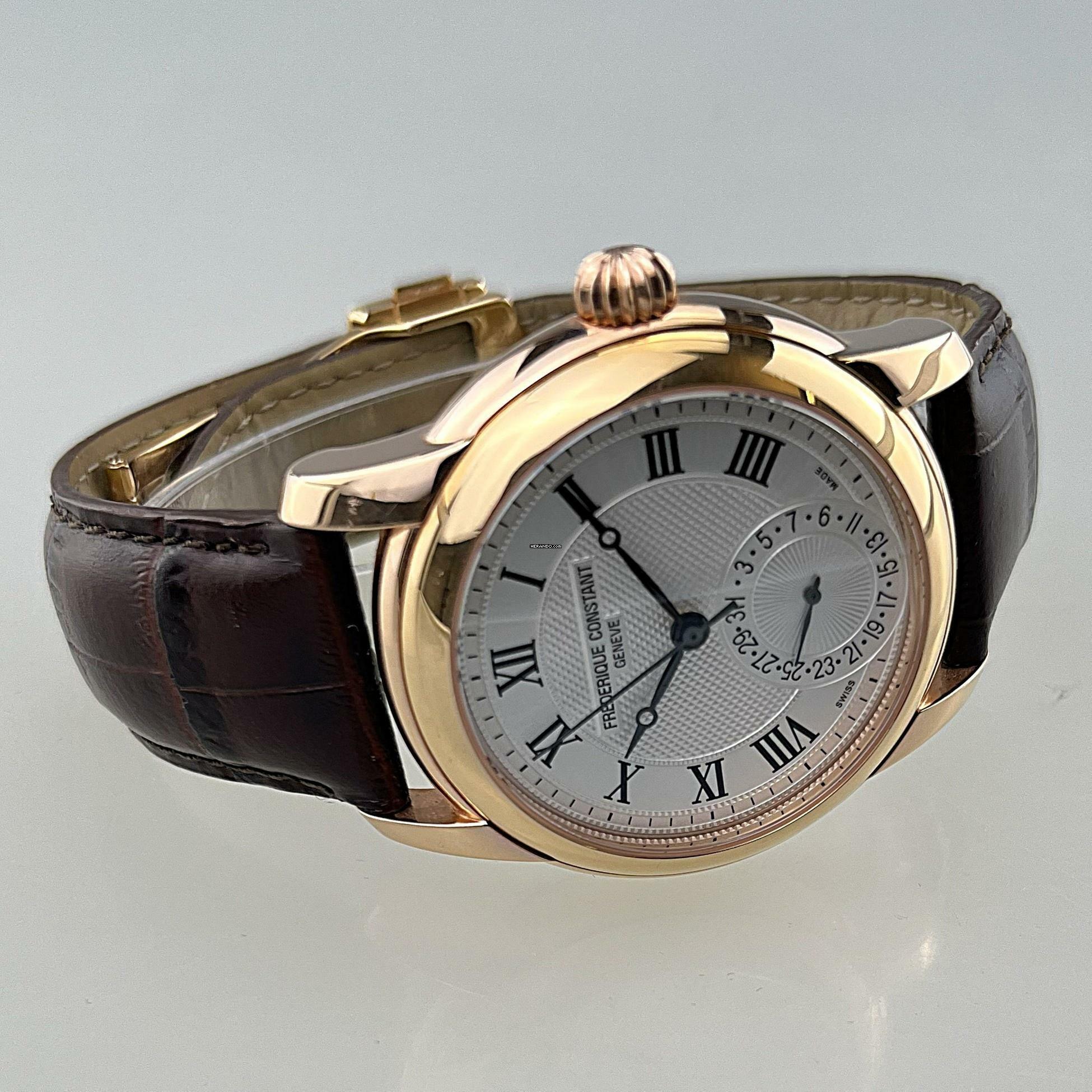 Thumbnail von Frederique Constant Manufacture Classic Automatic Pattern Dial Edelstahlgehäuse Roségod plattiert mit Originalbox