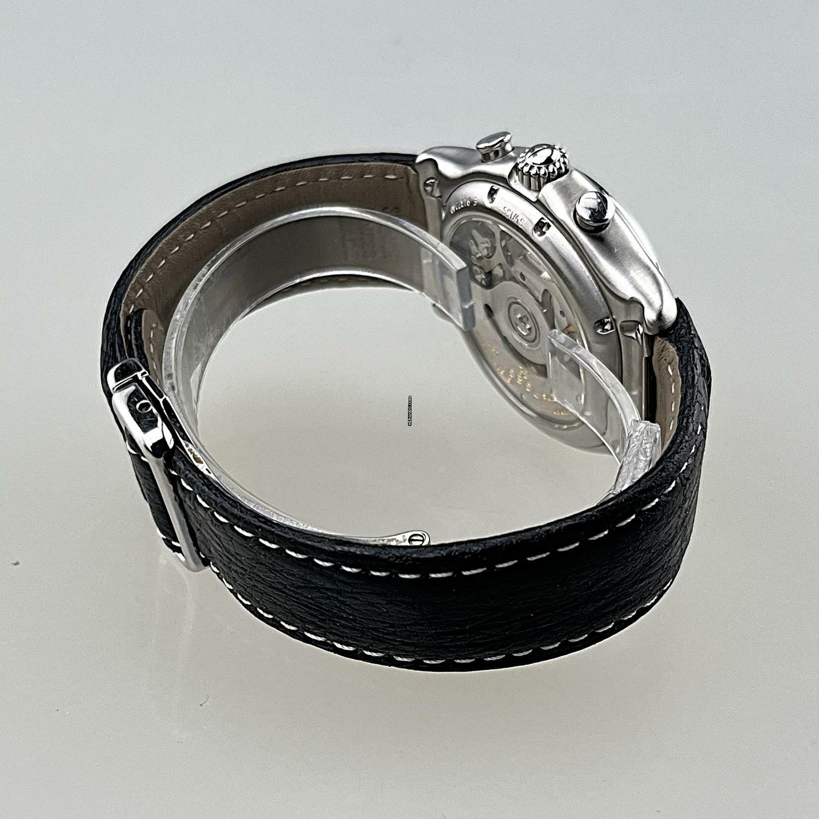 Thumbnail von Ebel Le Modulor 1911 Chronograph Automatik Edelstahl Lederarmband mit Faltschließe Erstbesitz Full Set - Box Garantiekarte Siegel und s. Papiere