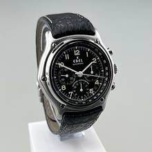 Thumbnail von Ebel Le Modulor 1911 Chronograph Automatik Edelstahl Lederarmband mit Faltschließe Erstbesitz Full Set - Box Garantiekarte Siegel und s. Papiere