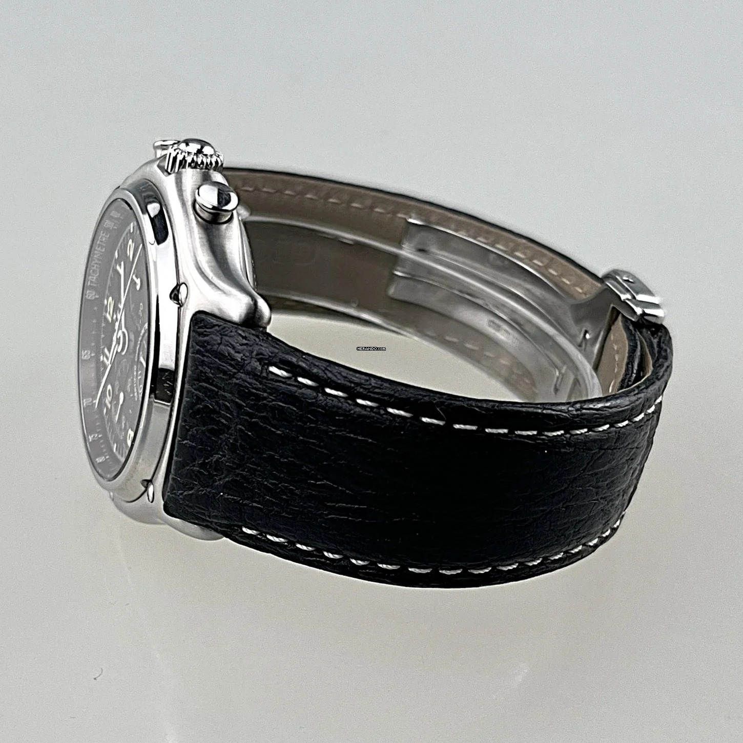 Thumbnail von Ebel Le Modulor 1911 Chronograph Automatik Edelstahl Lederarmband mit Faltschließe Erstbesitz Full Set - Box Garantiekarte Siegel und s. Papiere