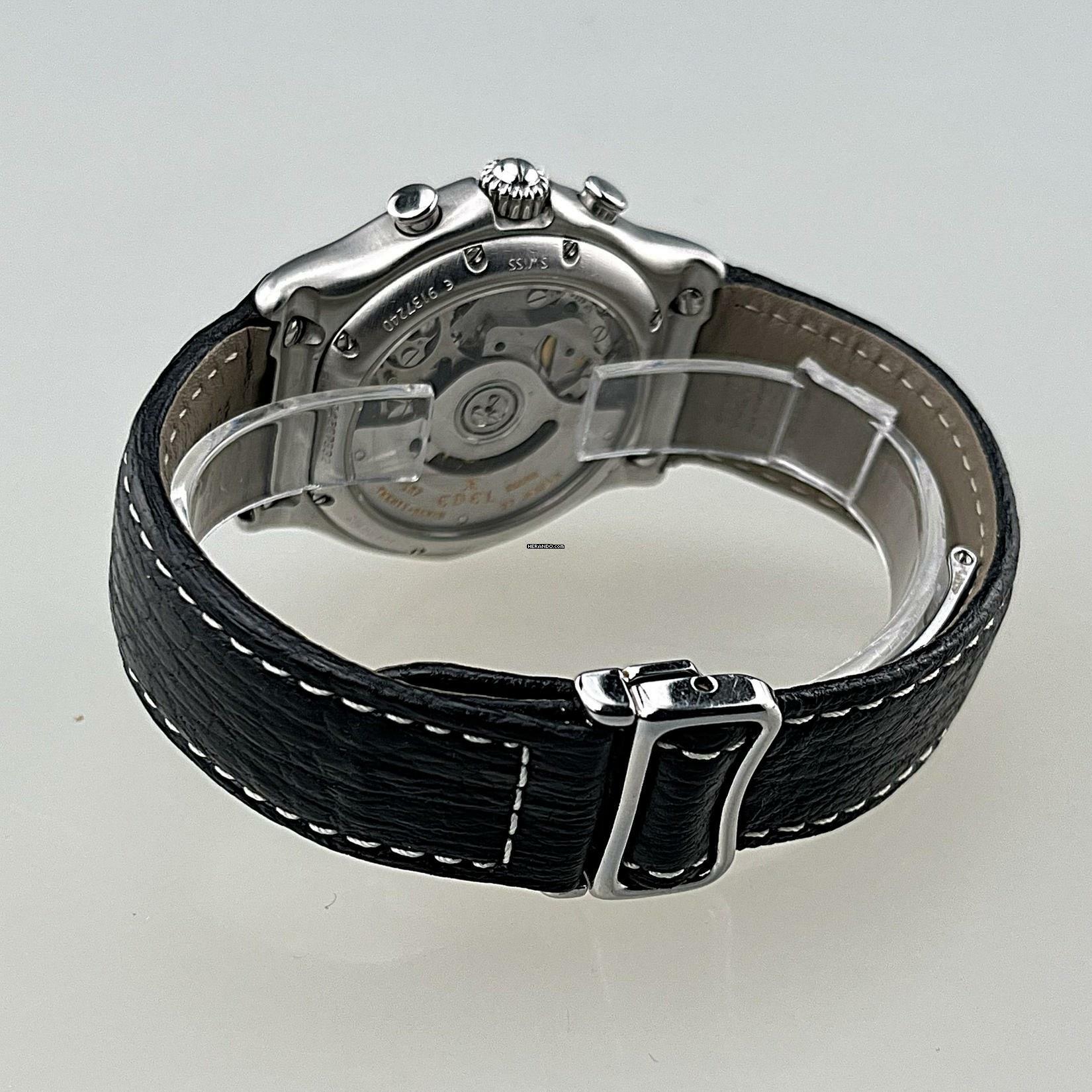 Thumbnail von Ebel Le Modulor 1911 Chronograph Automatik Edelstahl Lederarmband mit Faltschließe Erstbesitz Full Set - Box Garantiekarte Siegel und s. Papiere