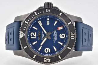 Thumbnail von Breitling Superocean II 46 Blacksteel DLC M17368D71C1S1 Blue Dial