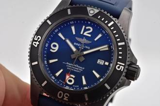 Thumbnail von Breitling Superocean II 46 Blacksteel DLC M17368D71C1S1 Blue Dial