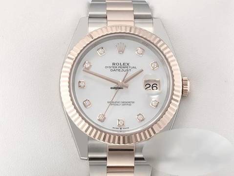  Rolex Datejust 41 126331 2023 Stahl Rosegold 750 Perlmutt Diamanten Automatik Stainless Steel 18kt Rose Gold Oyster-band Chronometer 