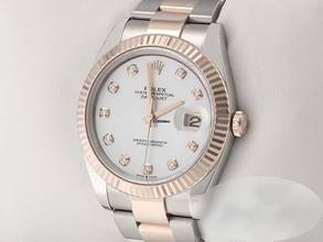 Thumbnail von Rolex Datejust 41 126331 2023 Stahl Rosegold 750 Perlmutt Diamanten Automatik Stainless Steel 18kt Rose Gold Oyster-band Chronometer