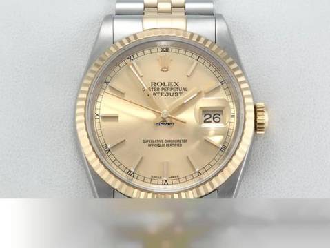  Rolex Datejust 36 36mm 16233 2001 Edelstahl Gelbgold 750 Automatik Stahl Gold 