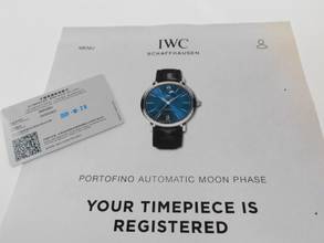 Thumbnail von IWC Portofino Automatic Moon Phase 40 Herrenuhr mit original Papieren im Top Zustand IWC Warranty until 10 / 2028