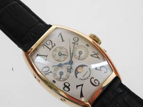 Thumbnail von Franck Muller Perpetual Calendar Herrenuhr massiv 18 Karat Gelbgold mit original Box und Schließe Traumuhr im Top Zustand absolute Rarität