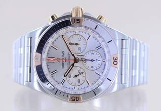 Thumbnail von Breitling Chronomat 42 Chronograph 42 mm Stahl Roségold Silver Dial Stahlband B+P
