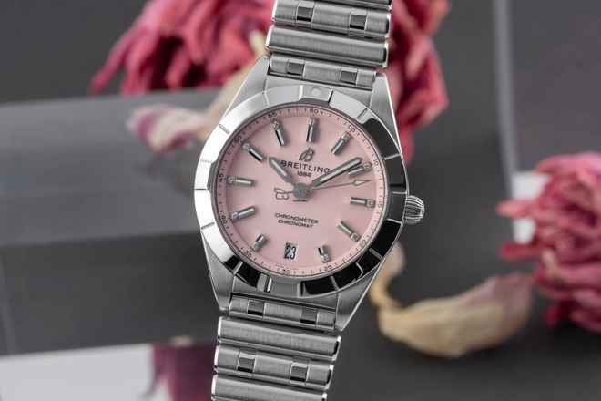  Breitling Chronomat Chronometer Lady 32mm Edelstahl Lady Ref. A77310 B&P 