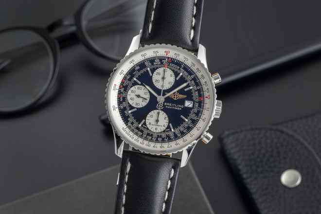  Breitling Old Navitimer Chronograph Edelstahl Automatik Ref. A13322 
