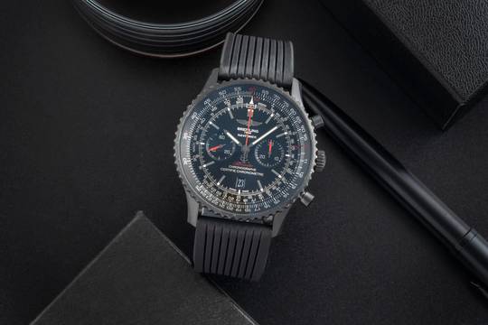  Breitling Navitimer 01 (46 MM) Blacksteel Automatik Ref. MB012822 B&P 2016 