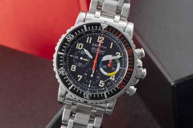  Zenith El Primero Rainbow Flyback Chronograph Automatik Ref. 01.0480.405 Box 