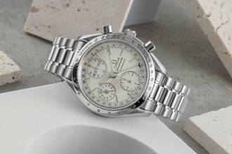 Thumbnail von Omega Speedmaster Day Date Chronograph Automatik Stahl Herrenuhr Ref 3521.30.00