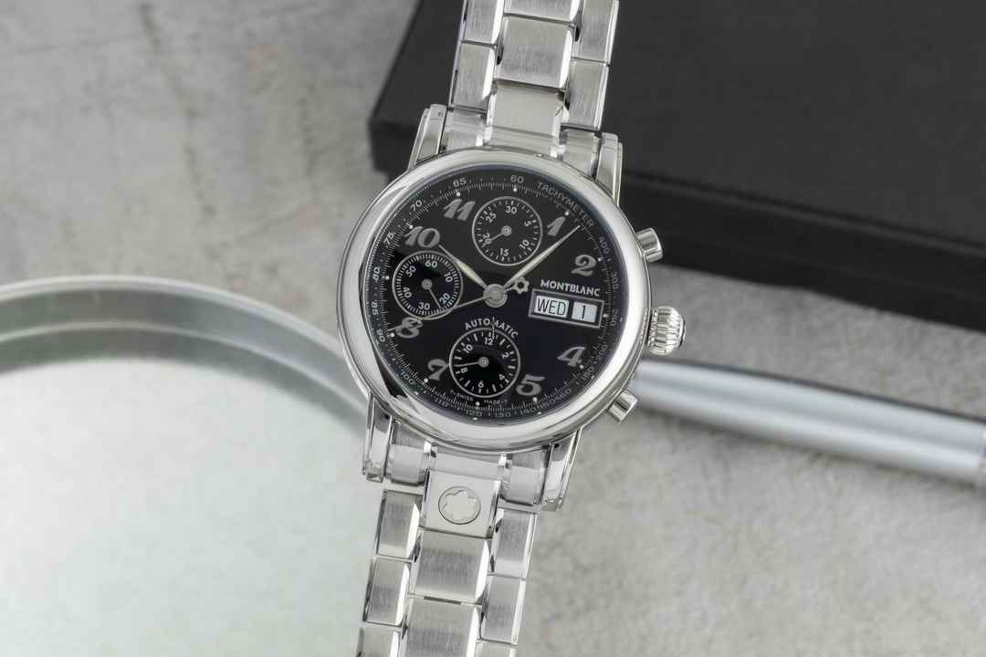  Montblanc Star Meisterstück Star 4810 Chronograph Automatik Stahl Herrenuhr Ref. 7016 