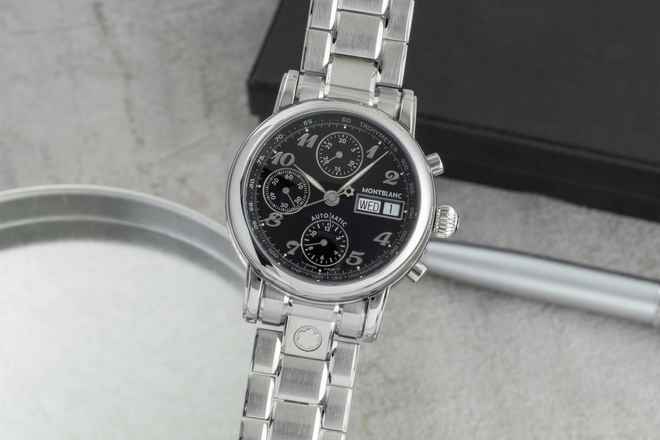  Montblanc Star Meisterstück Star 4810 Chronograph Automatik Stahl Herrenuhr Ref. 7016 