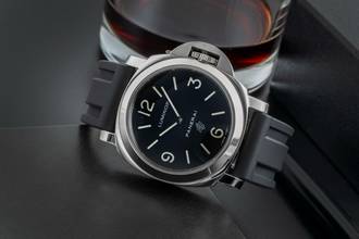 Thumbnail von Panerai Luminor Base Logo 44 Stahl Handaufzug Herrenuhr Ref. PAM00000 B&P 2015
