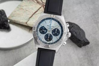 Thumbnail von Breitling Chronomat Chronograph Stahl / Platin Ref. PB0134101C1S1