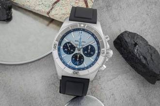 Thumbnail von Breitling Chronomat Chronograph Stahl / Platin Ref. PB0134101C1S1