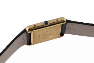 Thumbnail von Cartier Tank Vermeil must Tank GM Vermeil Ivory Dial Silber Herrenuhr Medium Handaufzug