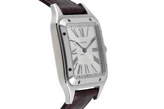 Thumbnail von Cartier Santos Dumont Edelstahl Herrenuhr Ref. WSSA0022 Box & Papiere