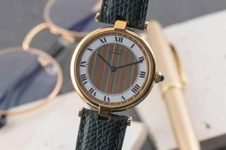 Thumbnail von Cartier Trinity Vendome LC GM Vermeil 925 Silber Trinity Dial Medium Size Ref. 590003