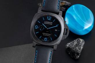 Thumbnail von Panerai Luminor Marina Automatic Carbon Automatik Herrenuhr Ref. PAM01661 B&P 2022