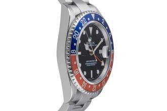Thumbnail von Rolex GMT-Master II Pepsi Swiss Made Dial Stahl Automatik Herrenuhr 16710T B&P