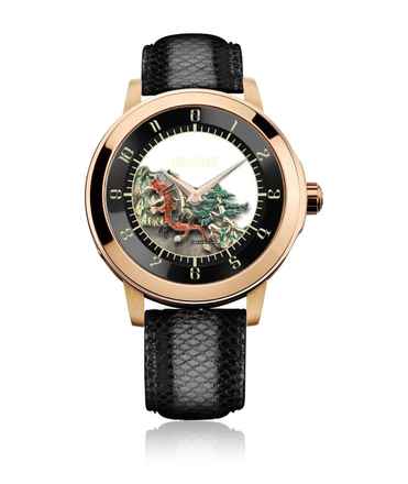  Quinting Water Dragon Gold Enameled 