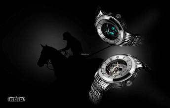 Thumbnail von Quinting The Polo Player Steel Bracelet optional: Alligator Strap